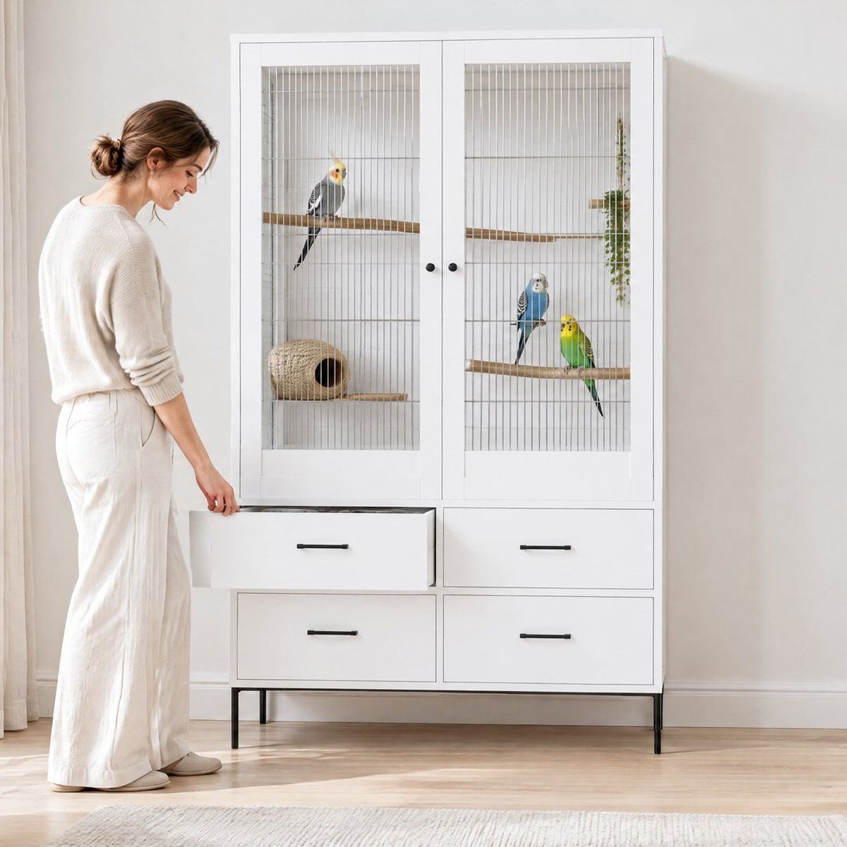 Aviary AV06 bird cage cabinet concept product visual