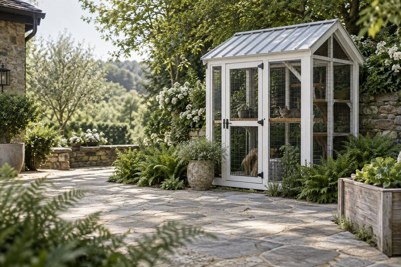 Catio garden lifestyle concept